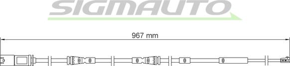 SIGMAUTO WI0936 - Contact d'avertissement, usure des plaquettes de frein cwaw.fr