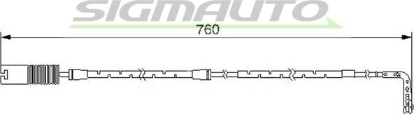 SIGMAUTO WI0592 - Contact d'avertissement, usure des plaquettes de frein cwaw.fr