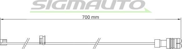 SIGMAUTO WI0546 - Contact d'avertissement, usure des plaquettes de frein cwaw.fr