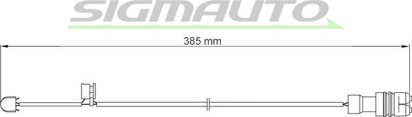 SIGMAUTO WI0556 - Contact d'avertissement, usure des plaquettes de frein cwaw.fr