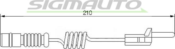 SIGMAUTO WI0565 - Contact d'avertissement, usure des plaquettes de frein cwaw.fr