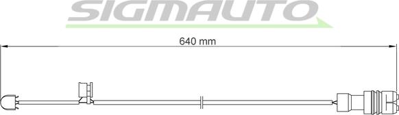 SIGMAUTO WI0563 - Contact d'avertissement, usure des plaquettes de frein cwaw.fr