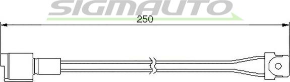 SIGMAUTO WI0505 - Contact d'avertissement, usure des plaquettes de frein cwaw.fr