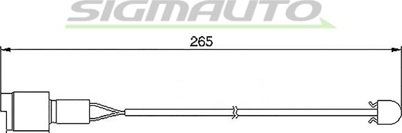 SIGMAUTO WI0502 - Contact d'avertissement, usure des plaquettes de frein cwaw.fr