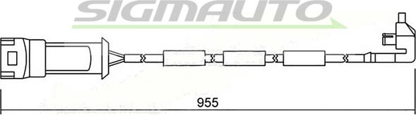 SIGMAUTO WI0510 - Contact d'avertissement, usure des plaquettes de frein cwaw.fr