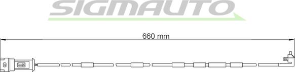 SIGMAUTO WI0518 - Contact d'avertissement, usure des plaquettes de frein cwaw.fr