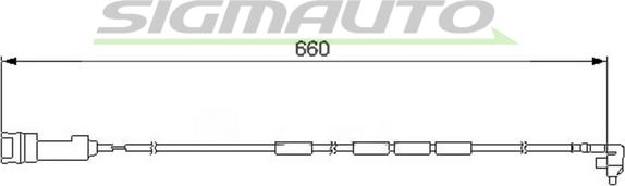 SIGMAUTO WI0517 - Contact d'avertissement, usure des plaquettes de frein cwaw.fr