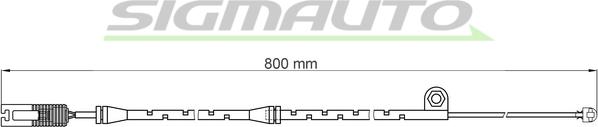 SIGMAUTO WI0584 - Contact d'avertissement, usure des plaquettes de frein cwaw.fr