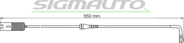 SIGMAUTO WI0534 - Contact d'avertissement, usure des plaquettes de frein cwaw.fr