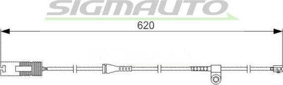 SIGMAUTO WI0531 - Contact d'avertissement, usure des plaquettes de frein cwaw.fr