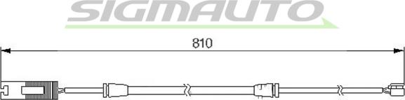 SIGMAUTO WI0529 - Contact d'avertissement, usure des plaquettes de frein cwaw.fr