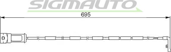 SIGMAUTO WI0527 - Contact d'avertissement, usure des plaquettes de frein cwaw.fr