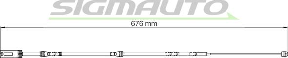 SIGMAUTO WI0692 - Contact d'avertissement, usure des plaquettes de frein cwaw.fr