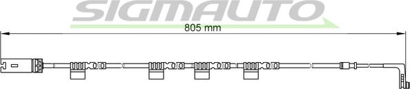 SIGMAUTO WI0645 - Contact d'avertissement, usure des plaquettes de frein cwaw.fr