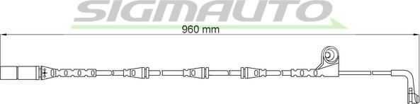 SIGMAUTO WI0641 - Contact d'avertissement, usure des plaquettes de frein cwaw.fr