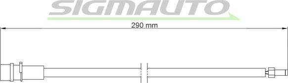 SIGMAUTO WI0656 - Contact d'avertissement, usure des plaquettes de frein cwaw.fr