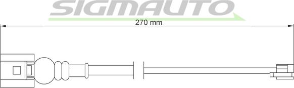 SIGMAUTO WI0665 - Contact d'avertissement, usure des plaquettes de frein cwaw.fr