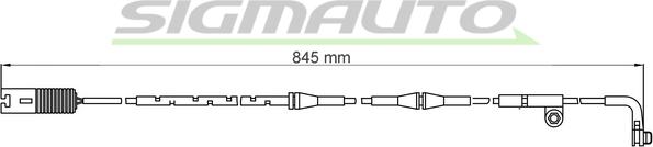 SIGMAUTO WI0609 - Contact d'avertissement, usure des plaquettes de frein cwaw.fr