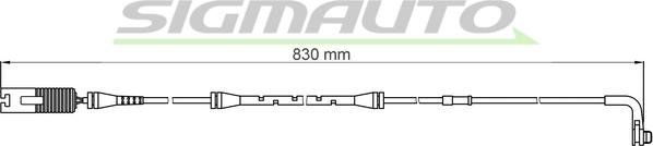 SIGMAUTO WI0608 - Contact d'avertissement, usure des plaquettes de frein cwaw.fr