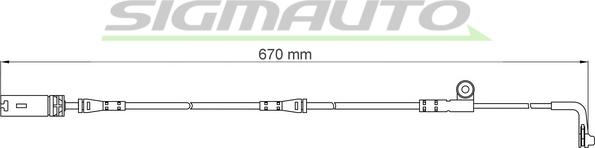 SIGMAUTO WI0602 - Contact d'avertissement, usure des plaquettes de frein cwaw.fr