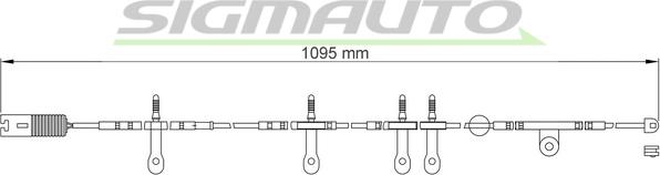 SIGMAUTO WI0607 - Contact d'avertissement, usure des plaquettes de frein cwaw.fr