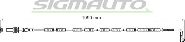 SIGMAUTO WI0613 - Contact d'avertissement, usure des plaquettes de frein cwaw.fr