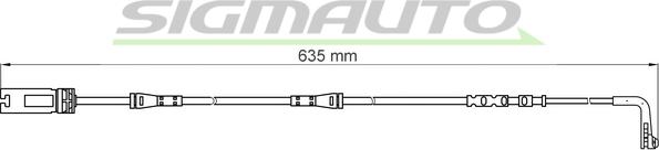 SIGMAUTO WI0612 - Contact d'avertissement, usure des plaquettes de frein cwaw.fr