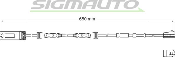 SIGMAUTO WI0689 - Contact d'avertissement, usure des plaquettes de frein cwaw.fr