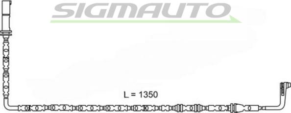 SIGMAUTO WI0680 - Contact d'avertissement, usure des plaquettes de frein cwaw.fr