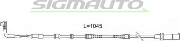 SIGMAUTO WI0683 - Contact d'avertissement, usure des plaquettes de frein cwaw.fr