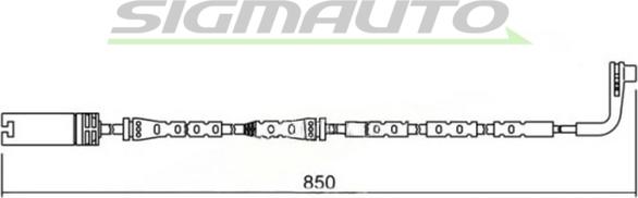 SIGMAUTO WI0635 - Contact d'avertissement, usure des plaquettes de frein cwaw.fr