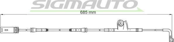 SIGMAUTO WI0637 - Contact d'avertissement, usure des plaquettes de frein cwaw.fr