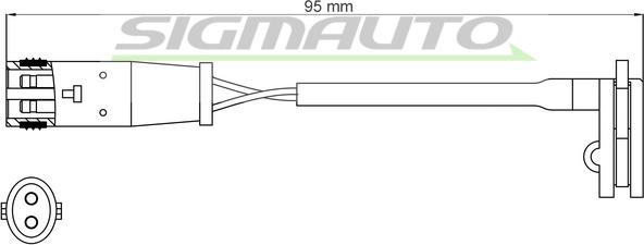 SIGMAUTO WI0625 - Contact d'avertissement, usure des plaquettes de frein cwaw.fr