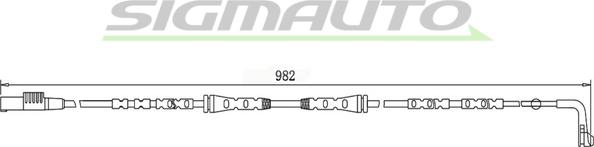 SIGMAUTO WI0679 - Contact d'avertissement, usure des plaquettes de frein cwaw.fr