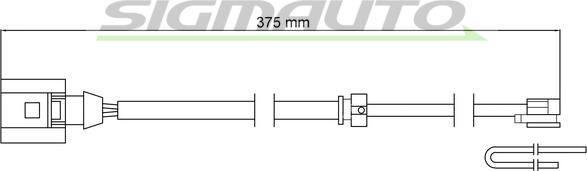 SIGMAUTO WI0794 - Contact d'avertissement, usure des plaquettes de frein cwaw.fr