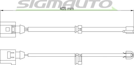 SIGMAUTO WI0742 - Contact d'avertissement, usure des plaquettes de frein cwaw.fr