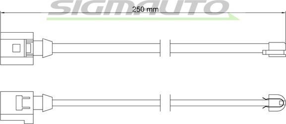 SIGMAUTO WI0767 - Contact d'avertissement, usure des plaquettes de frein cwaw.fr