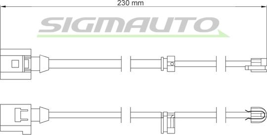 SIGMAUTO WI0709 - Contact d'avertissement, usure des plaquettes de frein cwaw.fr