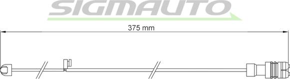 SIGMAUTO WI0710 - Contact d'avertissement, usure des plaquettes de frein cwaw.fr