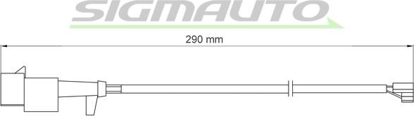 SIGMAUTO WI0713 - Contact d'avertissement, usure des plaquettes de frein cwaw.fr