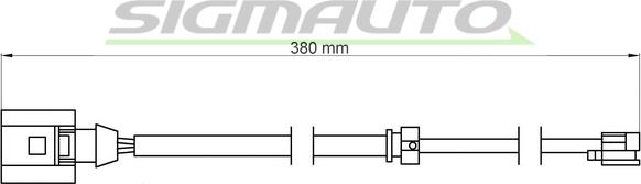 SIGMAUTO WI0712 - Contact d'avertissement, usure des plaquettes de frein cwaw.fr