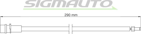 SIGMAUTO WI0789 - Contact d'avertissement, usure des plaquettes de frein cwaw.fr