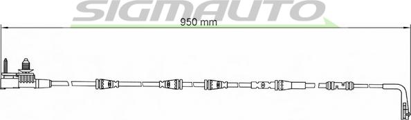 SIGMAUTO WI0782 - Contact d'avertissement, usure des plaquettes de frein cwaw.fr