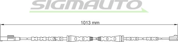 SIGMAUTO WI0736 - Contact d'avertissement, usure des plaquettes de frein cwaw.fr