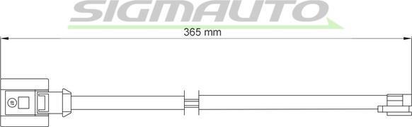 SIGMAUTO WI0732 - Contact d'avertissement, usure des plaquettes de frein cwaw.fr