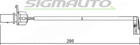 SIGMAUTO WI0723 - Contact d'avertissement, usure des plaquettes de frein cwaw.fr