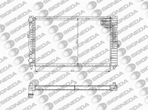 Signeda RA60489A/60299 - Radiateur, refroidissement du moteur cwaw.fr