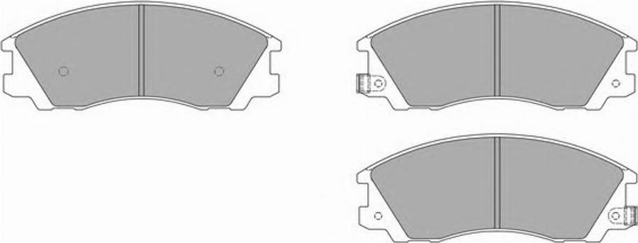 Simer 1060 - Kit de plaquettes de frein, frein à disque cwaw.fr