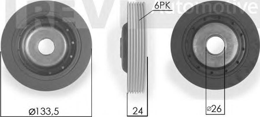 S&K SK627105 - Poulie, vilebrequin cwaw.fr