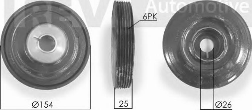 S&K SK627872 - Poulie, vilebrequin cwaw.fr